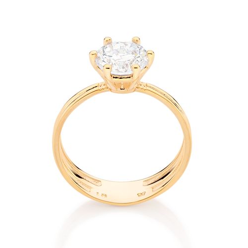 GOLD BEACON ENGAGEMENT RING