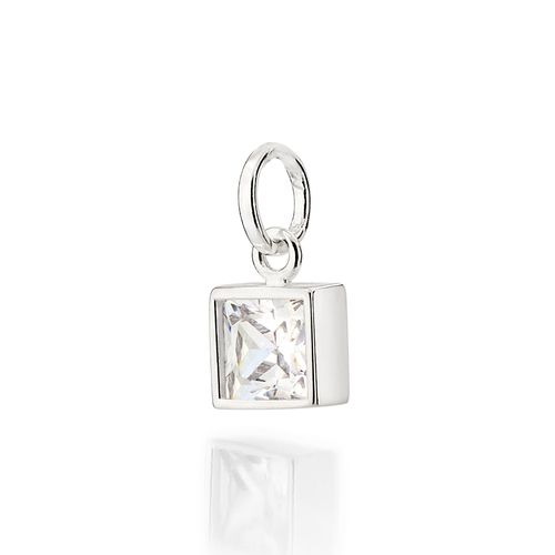 SILVER 925 MEN'S ZIRCONIA PENDANT