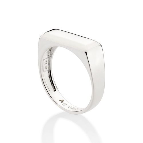 SILVER 925 MEN’S RECTANGULAR RING