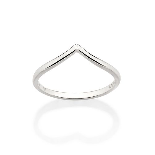 SILVER 925 POINTED SKINNY RING