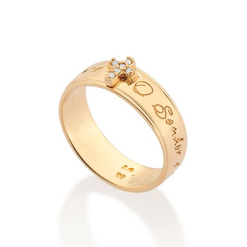 GOLD CROSS WEDDING BAND