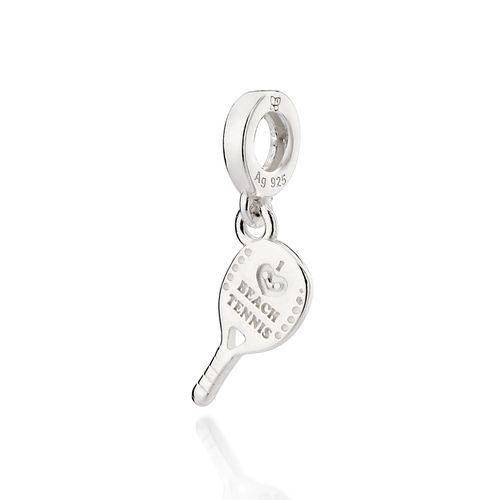 SILVER 925 BEACH TENNIS RACKET CHARM