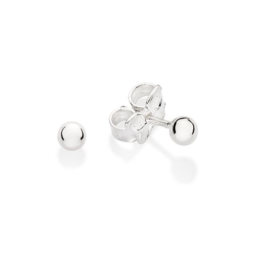 SILVER 925 SPHERE BABY STUD EARRINGS