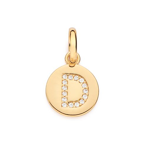 GOLD EVERYDAY INITIAL PENDANT  -LETTER D