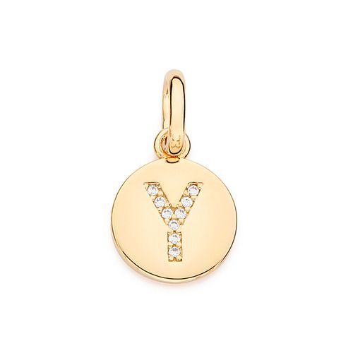 GOLD EVERYDAY INITIAL PENDANT  -LETTER Y