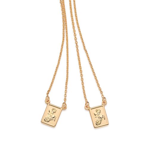 GOLD MEN’S SAINT GEORGE SCAPULAR NECKLACE