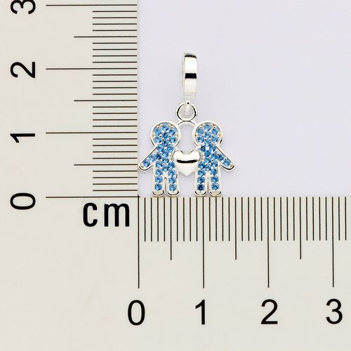 SILVER 925 TWO BOYS CHARM