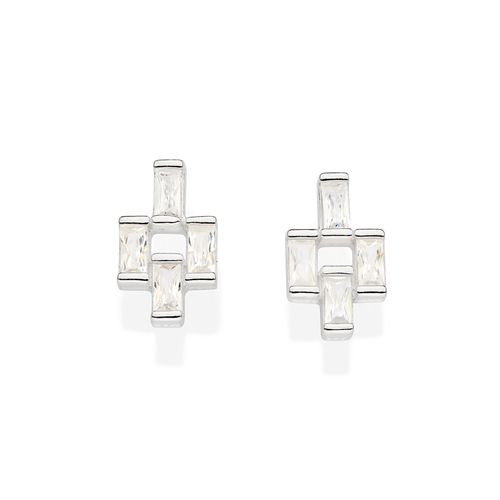 SILVER 925 DANCER STUD EARRINGS