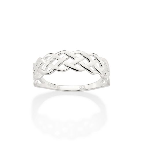 SILVER 925 BRAIDED RING