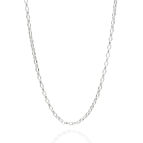 SILVER PAPER CLIP LINK CHAIN MEDIUM