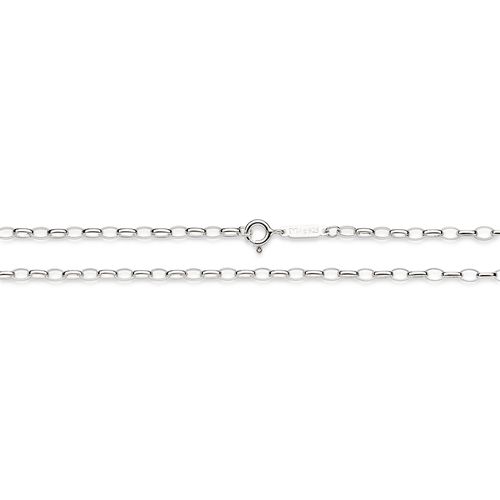 SILVER PAPER CLIP LINK CHAIN MEDIUM