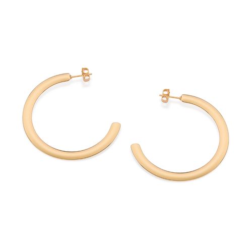 GOLD THICK ESSENTIAL HOOP EARRINGS