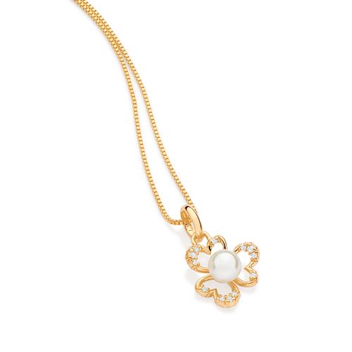 GOLD PERFECT FLOWER PENDANT