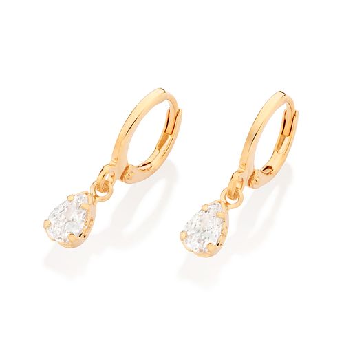 GOLD RELEVÉ HUGGIE EARRINGS