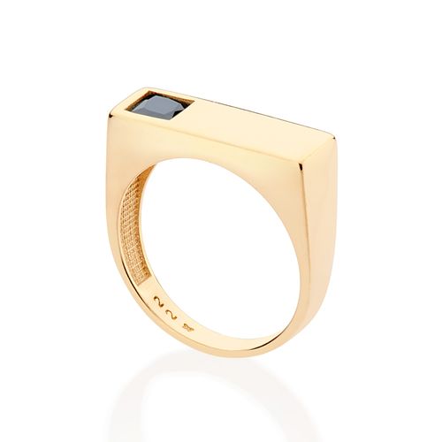 GOLD MEN’S SQUARE RING