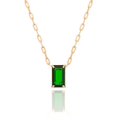 GOLD MEN'S EMERALD PENDANT