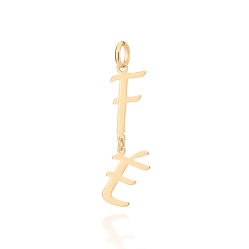 GOLD FAITH (FÉ) DANGLY PENDANT