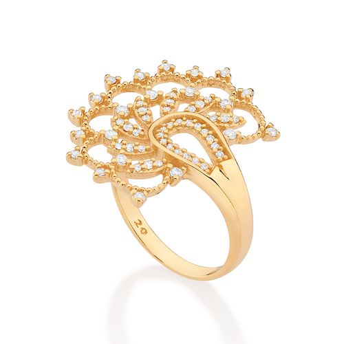 GOLD LOTUS FLOWER RING