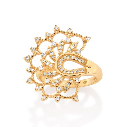 GOLD LOTUS FLOWER RING