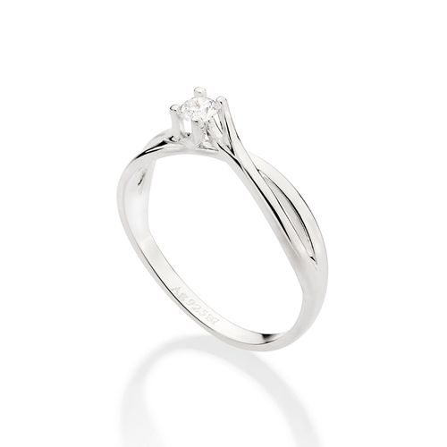 SILVER 925 SOLITAIRE RING