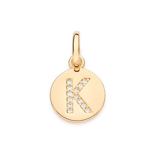 GOLD EVERYDAY INITIAL PENDANT  -LETTER K