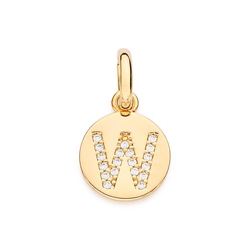 GOLD EVERYDAY INITIAL PENDANT  -LETTER W