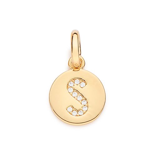 GOLD EVERYDAY INITIAL PENDANT  -LETTER S