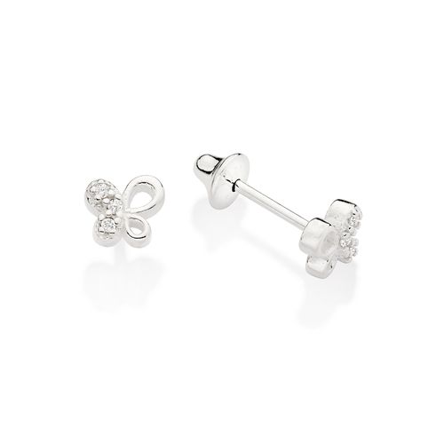 SILVER 925 BUTTERFLY STUD EARRINGS