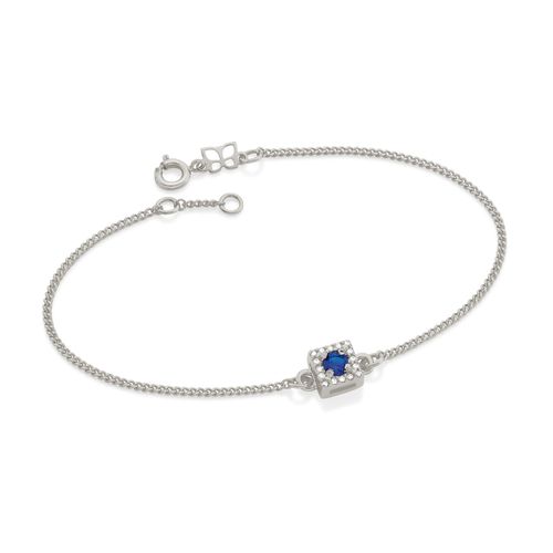 RHODIUM LUCID DREAMS BRACELET IN BLUE