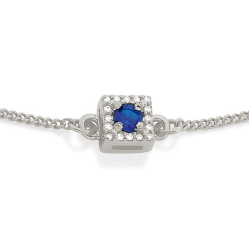 RHODIUM LUCID DREAMS BRACELET IN BLUE