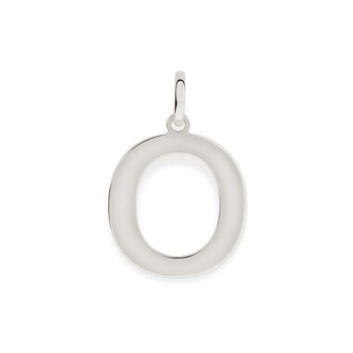 Pendants  RHODIUM PLATED-LETTER O