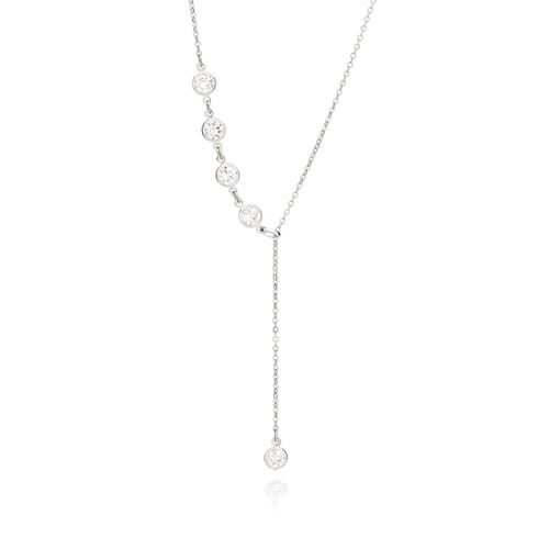 PLATINUM SHINE BRIGHT Y-NECKLACE