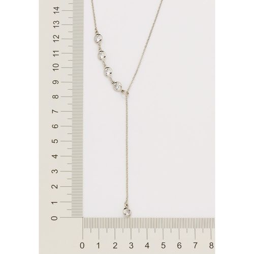 PLATINUM SHINE BRIGHT Y-NECKLACE