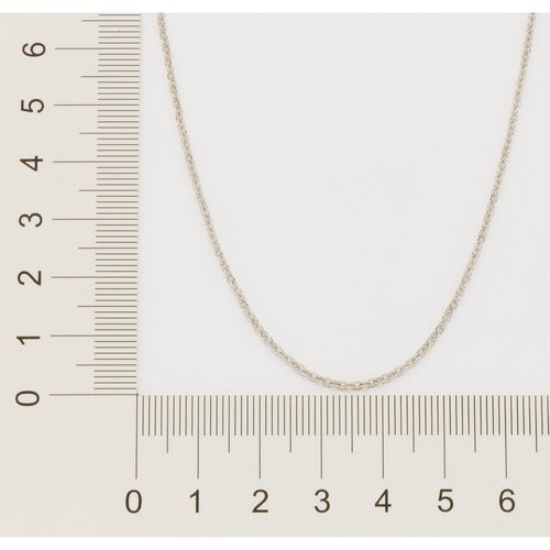 PLATINUM CABLE LINK CHAIN NECKLACE - 80CM (31.5IN)