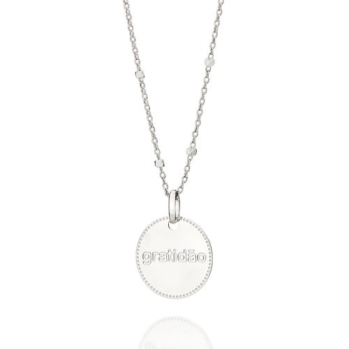 PLATINUM GRATIDÃO (GRATITUDE) CIRCLE PENDANT