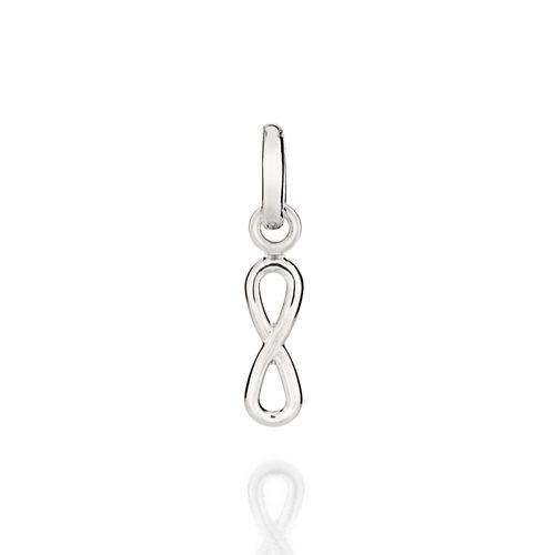 PLATINUM VERTICAL INFINITY SIGN PENDANT