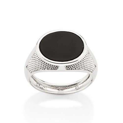 MEN’S PLATINUM ONYX RING