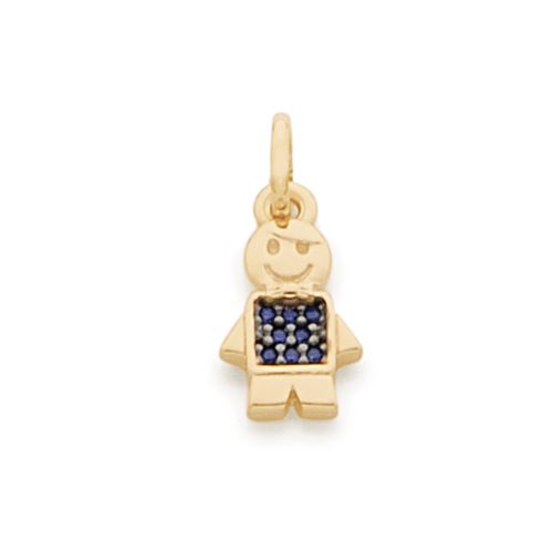 GOLD PENDANT WITH ZIRCONIA