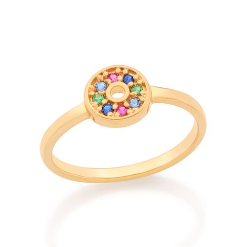 GOLD KID'S COLORFUL DONUTS RING