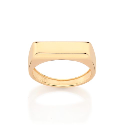 GOLD MEN’S RECTANGULAR RING