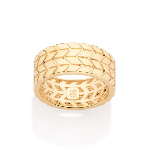 GOLD MEN'S TIRE RING