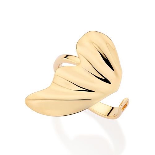 GOLD HALF BUTTERFLY WING RING