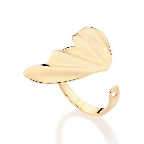 GOLD HALF BUTTERFLY WING RING