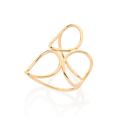 GOLD THREE CIRCLES RING