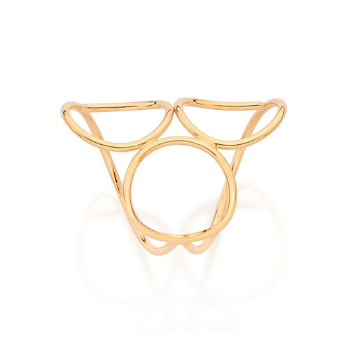 GOLD THREE CIRCLES RING