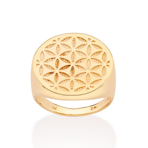 GOLD STARBURST MAXI RING