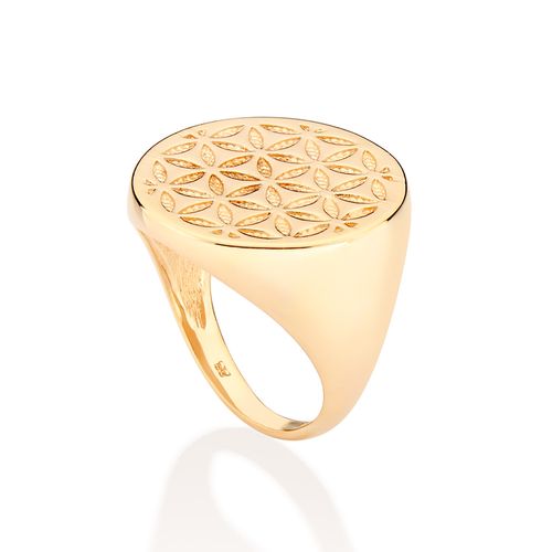 GOLD STARBURST MAXI RING