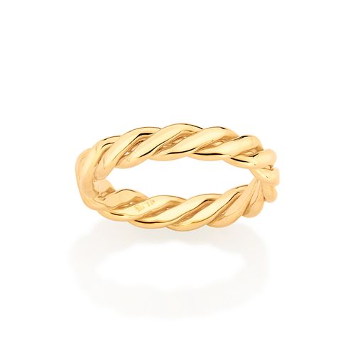 GOLD MEN'S TWISTED RING