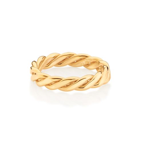 GOLD MEN'S TWISTED RING