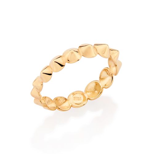 GOLD SPIKES SKINNY RING